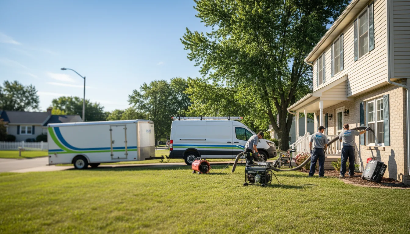 Flooded Basement Restoration And Cleanup With Repair in Congerville, IL near me